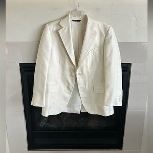 Brooks Brothers Golden Fleece Hand Tailored Blazer Men 38S USA Jacket Linen Silk